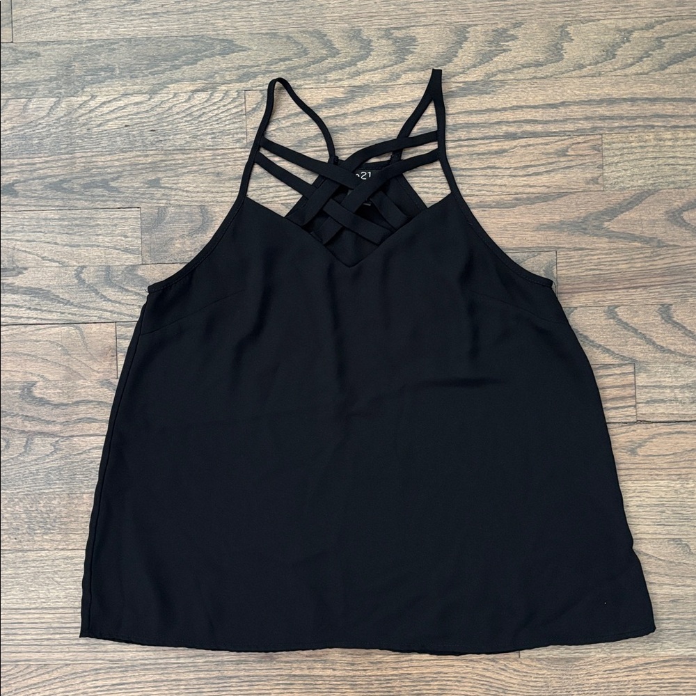 Rue21 Black Strappy Top